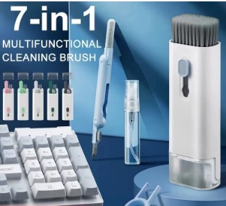 7-in-1 electronic cleaning kit for AirPods, keyboard, and phone screen maintenance.